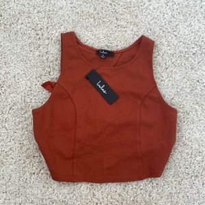 lulus medium rust tank NWT
